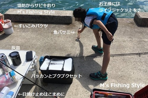 堤防からサビキ釣り必要な道具いろいろ
