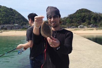 ちょい投げ　カレイ 石鰈