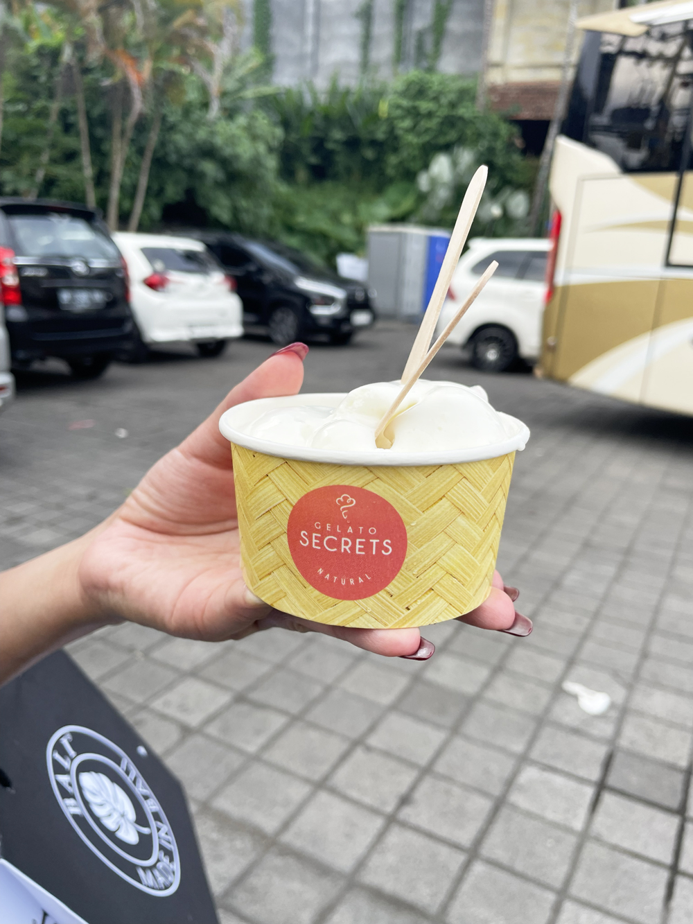 Gelato Secrets Mumbul, Ubud バニラジェラート