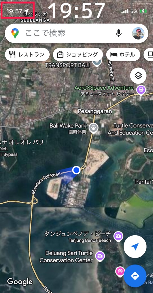 Benoa Toll Plaza(料金所)」GoogleMAP