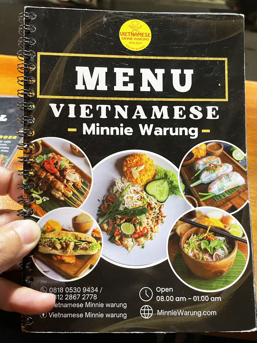 Vietnamese Minnie Warung ベトナム料理店 メニュー MENU