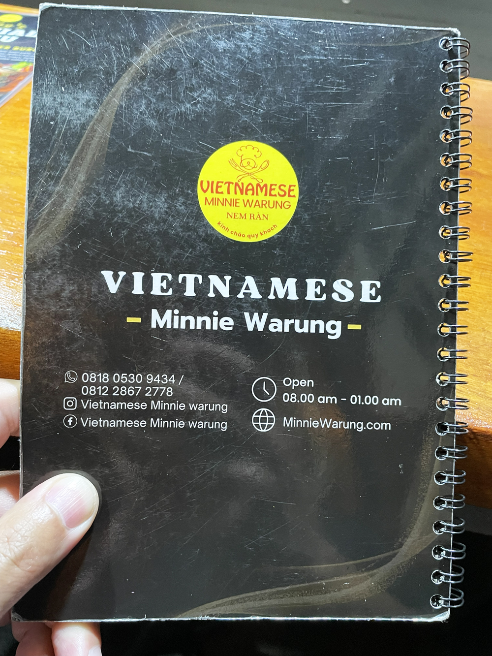 Vietnamese Minnie Warung ベトナム料理店 メニュー MENU